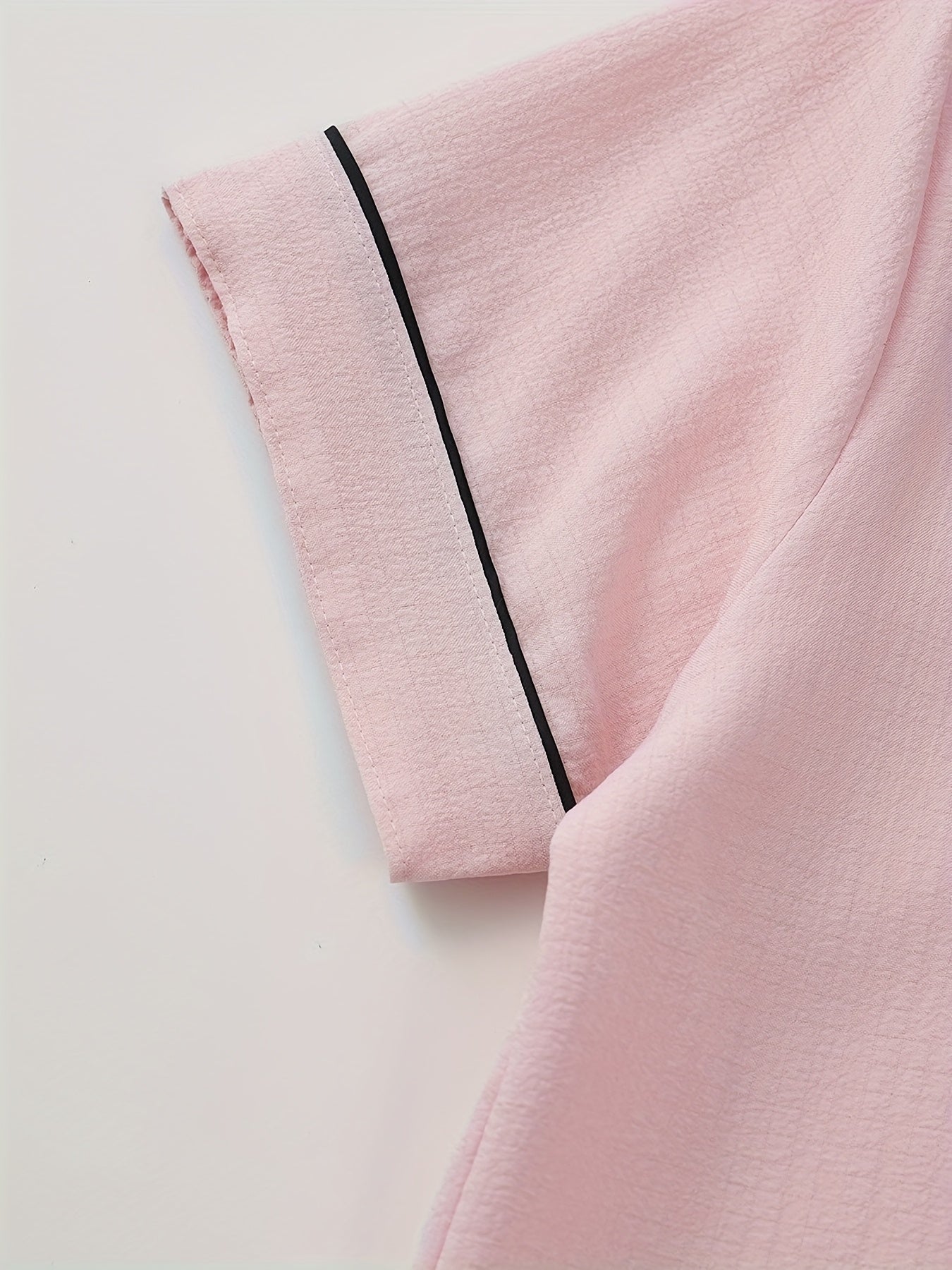 Women’s Cotton Night Suit Set – Pack of 3 (Black, White & Pink) | Short Sleeve Pajama Combo