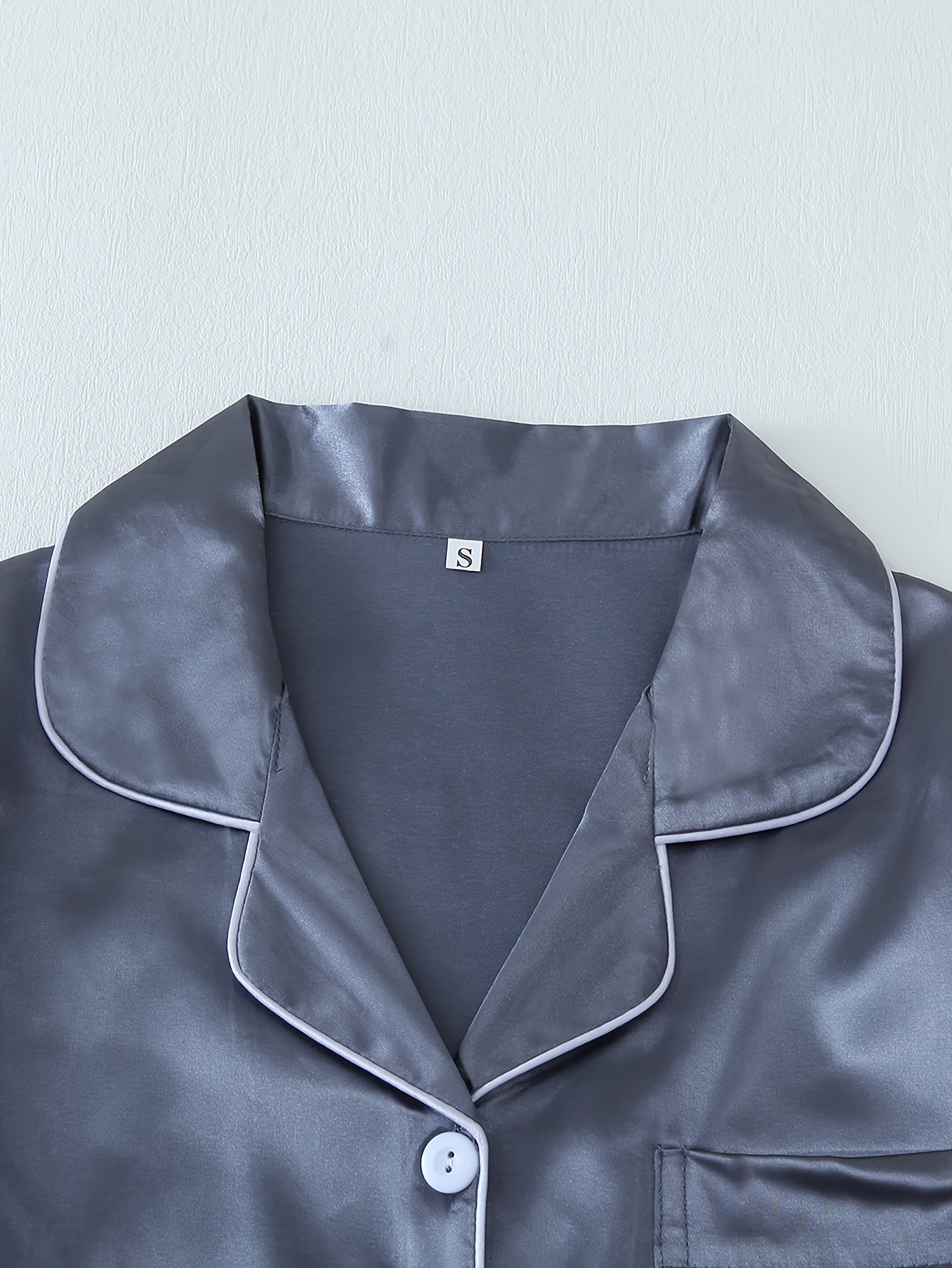 Women’s Premium Satin Night Suit Set – Pack of 3 (Beige, Grey & Teal)