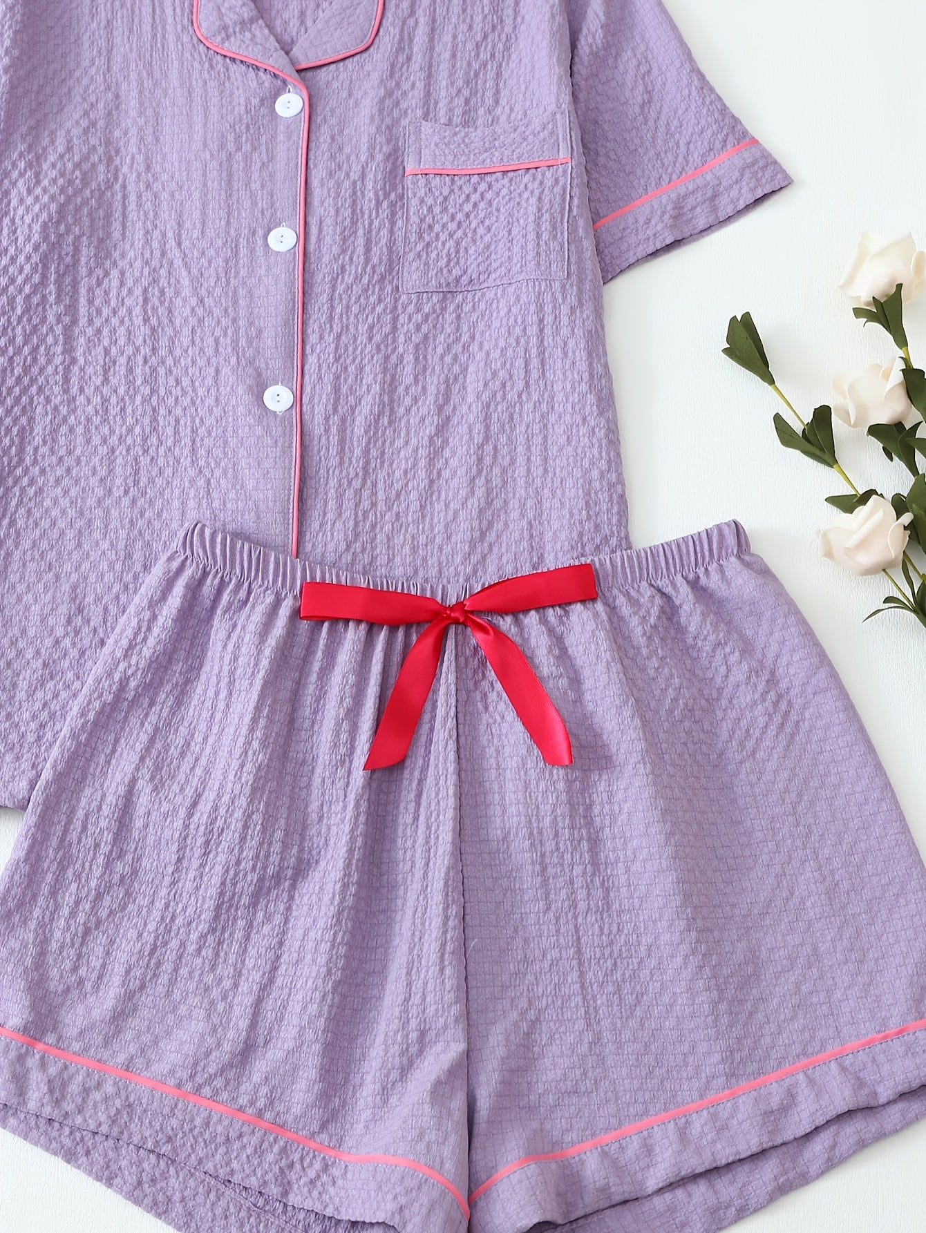 Women’s Premium Cotton Night Suit Set – Pack of 3 (Cream, Pink & Lavender)