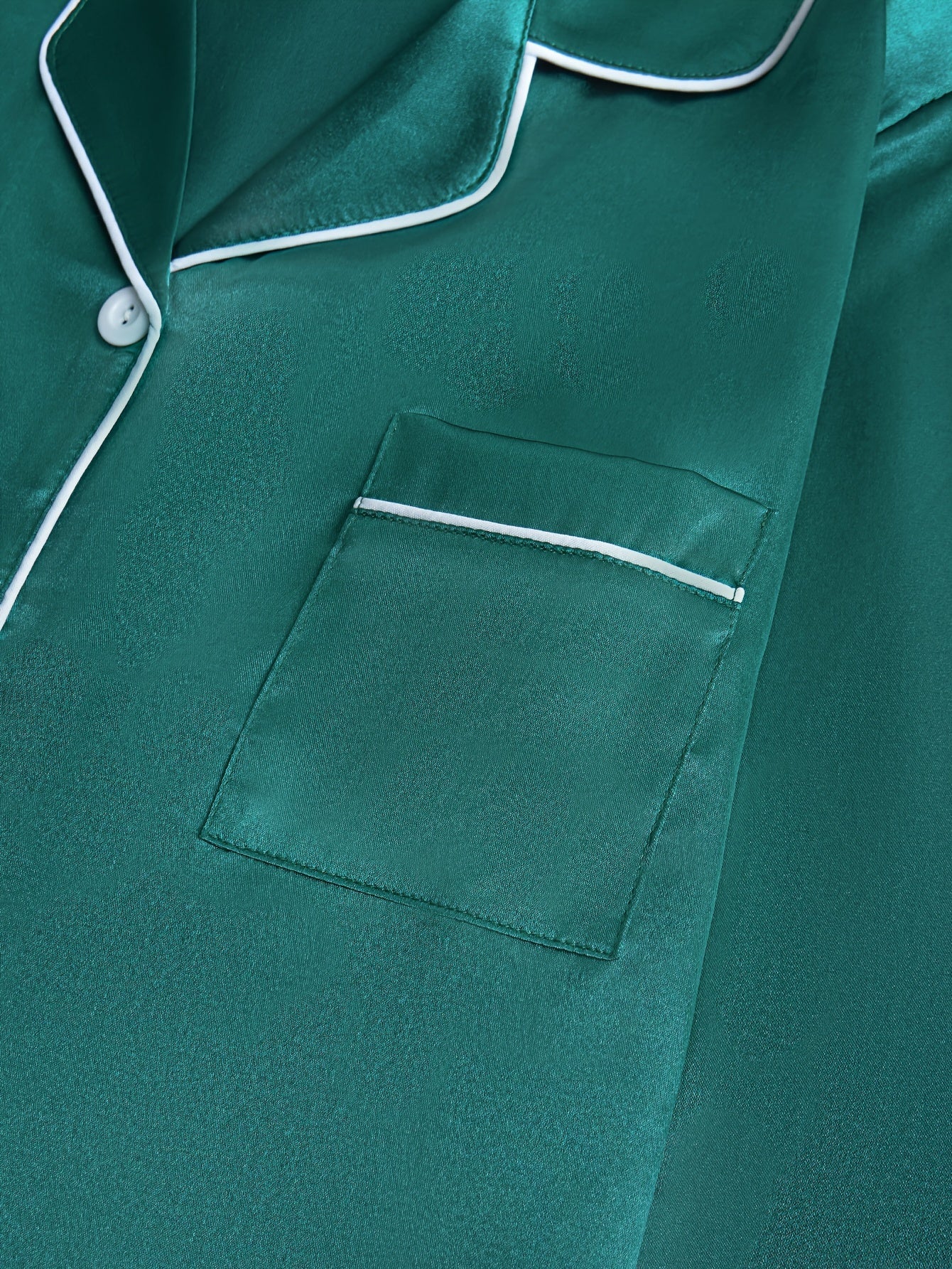 Women’s Premium Satin Night Suit Set – Pack of 2 (Emerald Green & Dusty Pink)