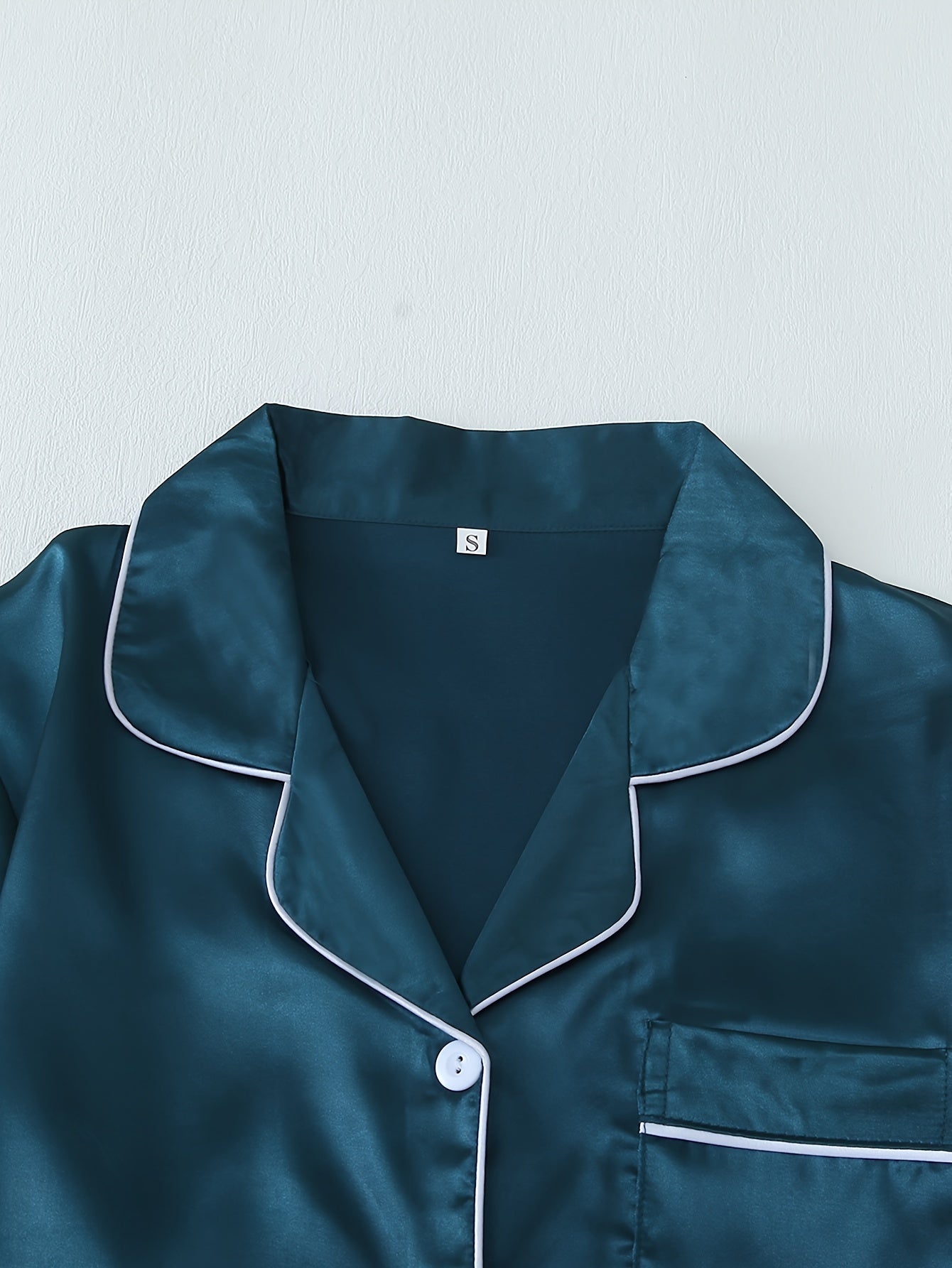 Women’s Premium Satin Night Suit Set – Pack of 3 (Beige, Grey & Teal)